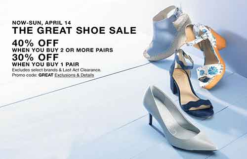 Macy's Great Shoe Sale