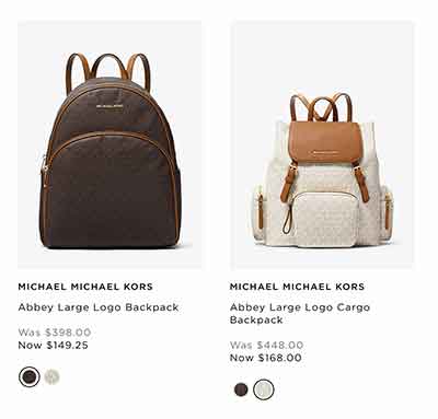 Michael Kors Backpack Sale